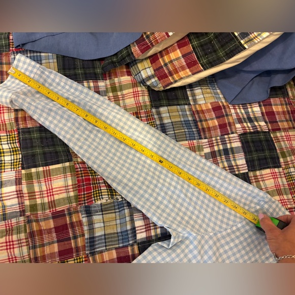 LACOSTE Men’s Classic Fit Long Sleeve Light Blue Gingham shirt size 42 - Picture 5 of 7